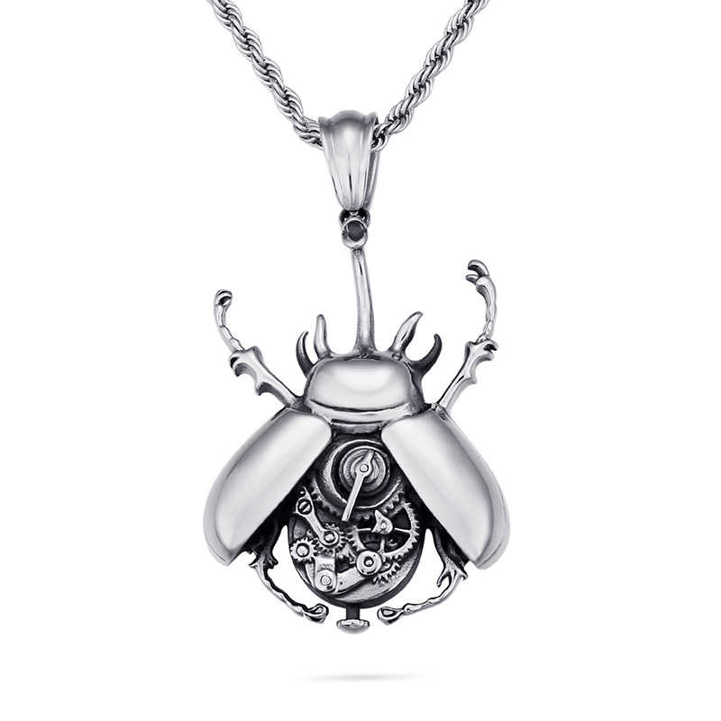 Silver Scarab Beetle Necklace Silver scarab beetle necklace