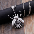 Silver Scarab Beetle Necklace Silver scarab beetle necklace product view