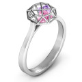 Diamond Cage Ring Detail Personalised diamond cage ring detail