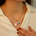 Personalised Photo Heart Locket Necklace Personalised heart locket necklace for a photo engraving and back message