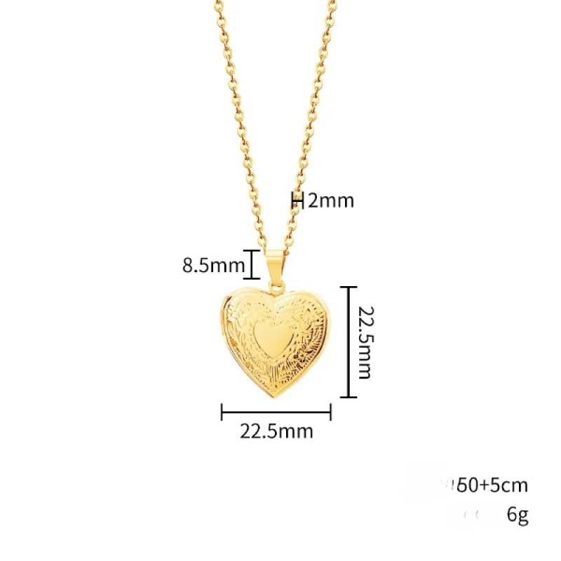 Personalised Photo Heart Locket Necklace Personalised heart locket necklace for a photo engraving and back message