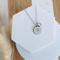 Personalised 18ct Gold Plated Silver Disc Necklace Personalised 18ct gold-plated silver disc pendant necklace