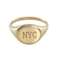Circle Monogram Signet Ring Circle monogram signet ring product image