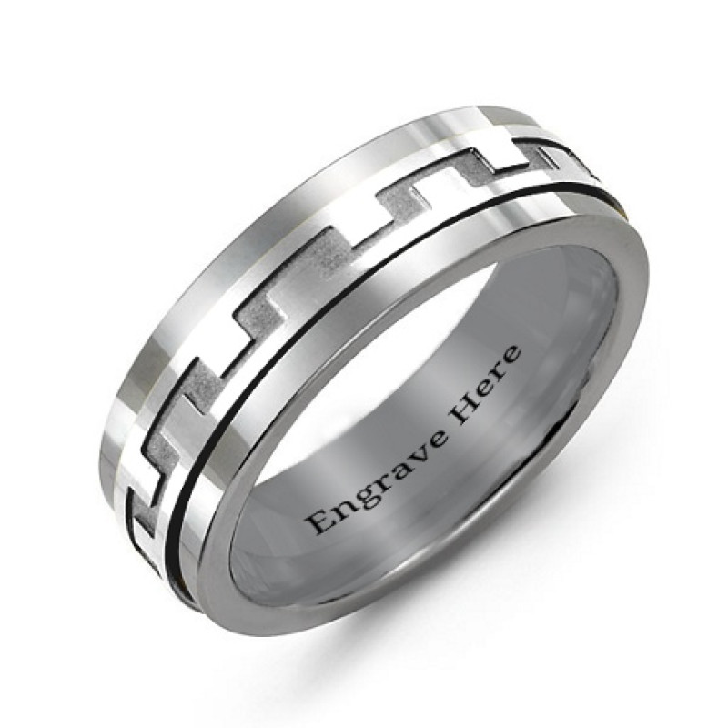 Men's Detailed Modern Tungsten Band Ring Men's detailed modern tungsten band ring