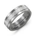 Men's Tungsten Mesh Inlay Band Ring Men's tungsten mesh inlay band ring