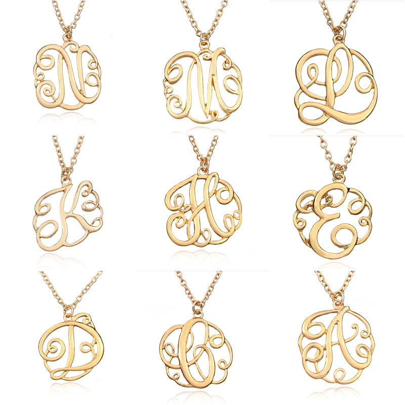 Personalised Taylor Swift monogram initial necklace