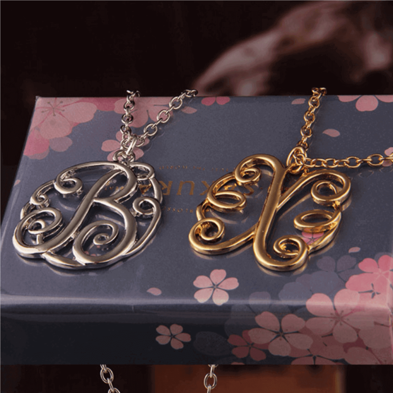 Personalised Taylor Swift monogram necklace product image