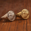 Custom Family Crest Signet Ring Custom family crest signet ring for engraved coat of arms design