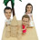 Three-People Figurine With Background