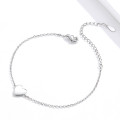 Mini heart bracelet in sterling silver
