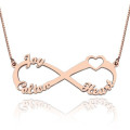Personalised Heart Infinity Necklace Personalised heart infinity necklace product image