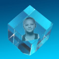 Square Photo Engraved Crystal Square personalised photo engraved crystal