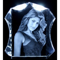 Personalised 3D crystal with an engraved photo