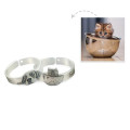 Pet Photo Engraved Ring with Sterling Silver Chain Pet photo engraved ring with sterling silver Rolo chain
