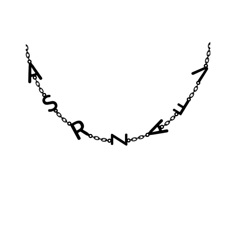Personalized Initials Letter Necklace Personalized initials letter necklace product view