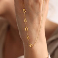 Personalized Initials Letter Necklace Personalized initials letter necklace product view