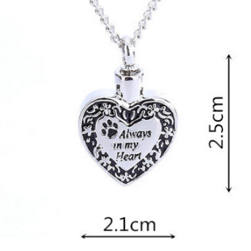 Pet Paw Memorial Urn Pendant Pet paw memorial urn pendant for ashes keepsake