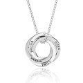 Four-ring Russian ring necklace for a 40th birthday gift