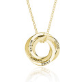 Four-ring Russian ring necklace for a 40th birthday gift