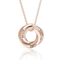 Four-ring Russian ring necklace for a 40th birthday gift
