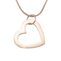 Always in My Heart Necklace - Alternate View Personalised Always in My Heart rose gold necklace alternate view