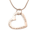 Always in My Heart Necklace - Rose Gold View Personalised Always in My Heart rose gold necklace product view