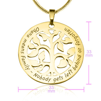 Personalised Ohana Tree - 18ct Gold Plated *Limited Edition Personalised Ohana Tree - 18ct Gold Plated *Limited Edition