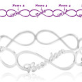 Personalised single infinity bangle
