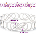 Double infinity bangle product image