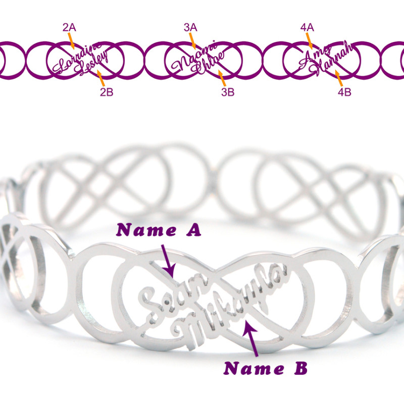 Double infinity bangle product image