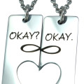 Personalised Bar of Hearts Two Necklaces Personalised Bar of Hearts two necklaces