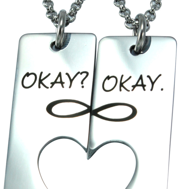 Personalised Bar of Hearts Two Necklaces Personalised Bar of Hearts two necklaces
