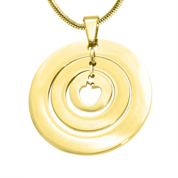Personalised Circles of Love Necklace Teacher - 18ct GOLD Plated Personalised Circles of Love Necklace Teacher - 18ct GOLD Plated