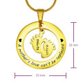 Single Feet Necklace Measurements Measurement guide for the personalised single feet necklace