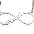 Personalised Single Infinity Name Necklace Personalised single infinity name necklace in a silver finish