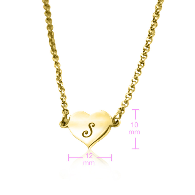 Personalised Precious Heart jewellery in gold finish