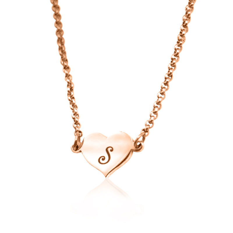 Personalised Precious Heart Rose Gold View Personalised Precious Heart in rose gold plating