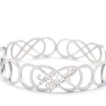 Personalised endless double infinity bangle