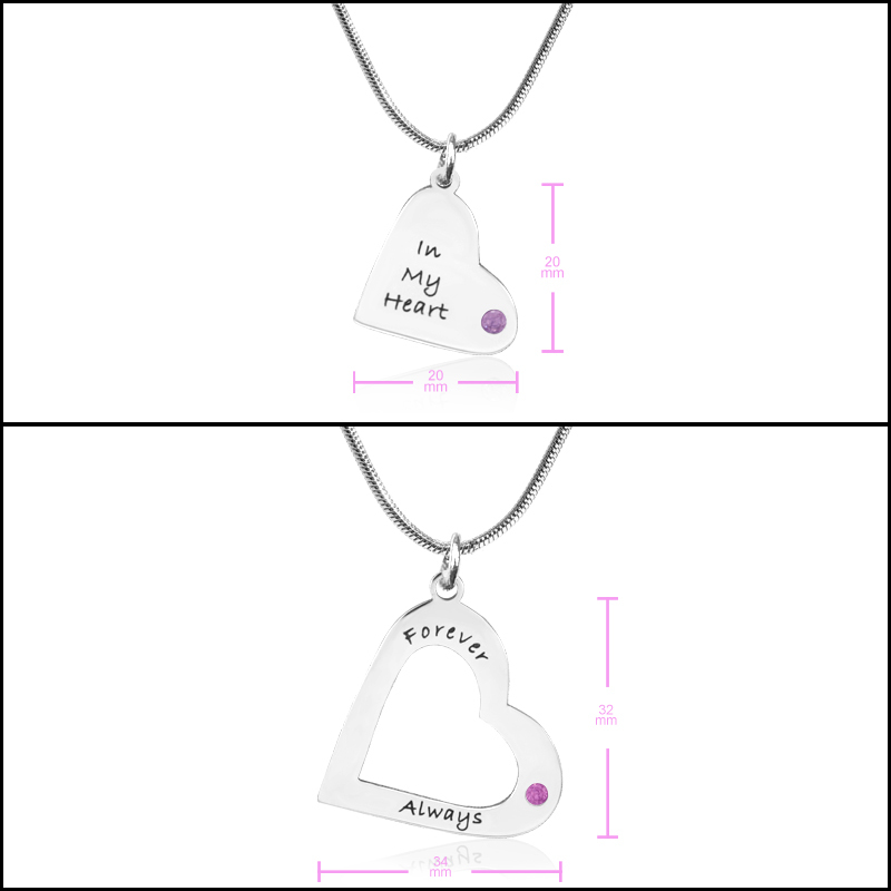 Mother's Heart Pendant Necklace Set Mother's Heart pendant necklace set in silver