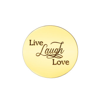 Personalised Live Laugh Love Disc - Dream Locket Personalised Live Laugh Love Disc - Dream Locket