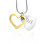 Personalised Love Forever Necklace - Two Tone - Gold Silver