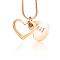 Personalised Love Forever Pendant - Rose Gold Personalised Love Forever pendant in rose gold finish