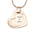 Personalised Love Forever Pendant - Rose Gold Personalised Love Forever pendant in rose gold finish