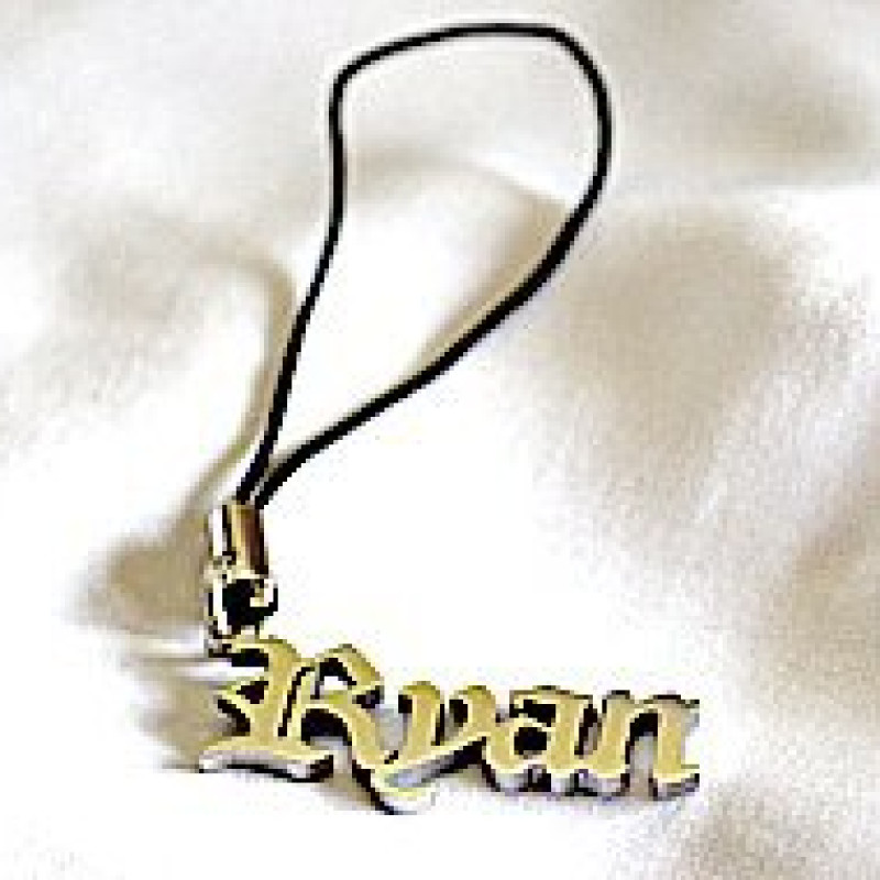 Personalised Name Charm Ryan Personalised name charm shown with the name Ryan