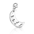 Personalised Moon Charm Personalised Moon Charm jewellery