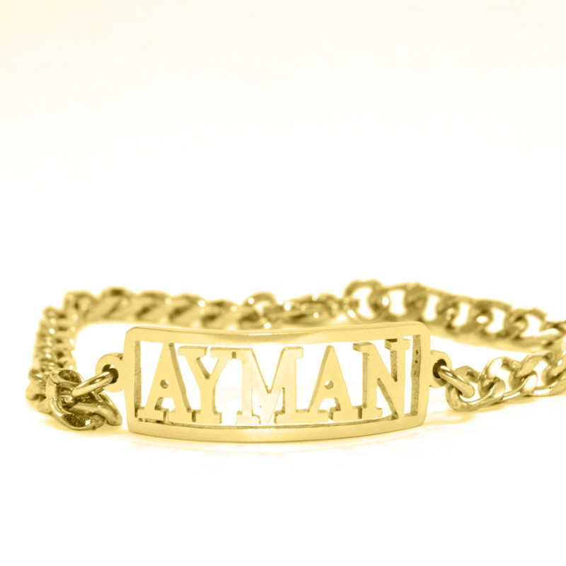 Personalised Name Bracelet - Ayman Personalised name bracelet with Ayman name