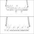 Personalised Sterling Silver Name Necklace Personalised sterling silver script name necklace