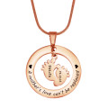 Single Feet Rose Gold-Tone Necklace Single Feet necklace design in a rose gold-tone finish