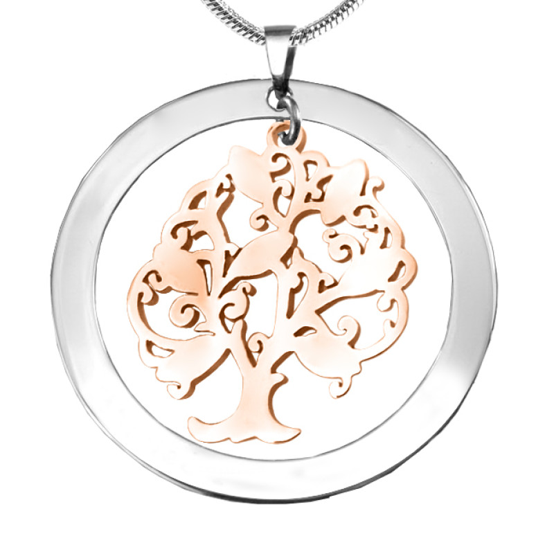 Tree of My Life Washer Pendant Detail Personalised Tree of My Life washer pendant detail