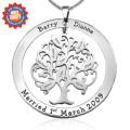 Personalised Tree of My Life Washer 9 Necklace Personalised Tree of My Life Washer 9 pendant